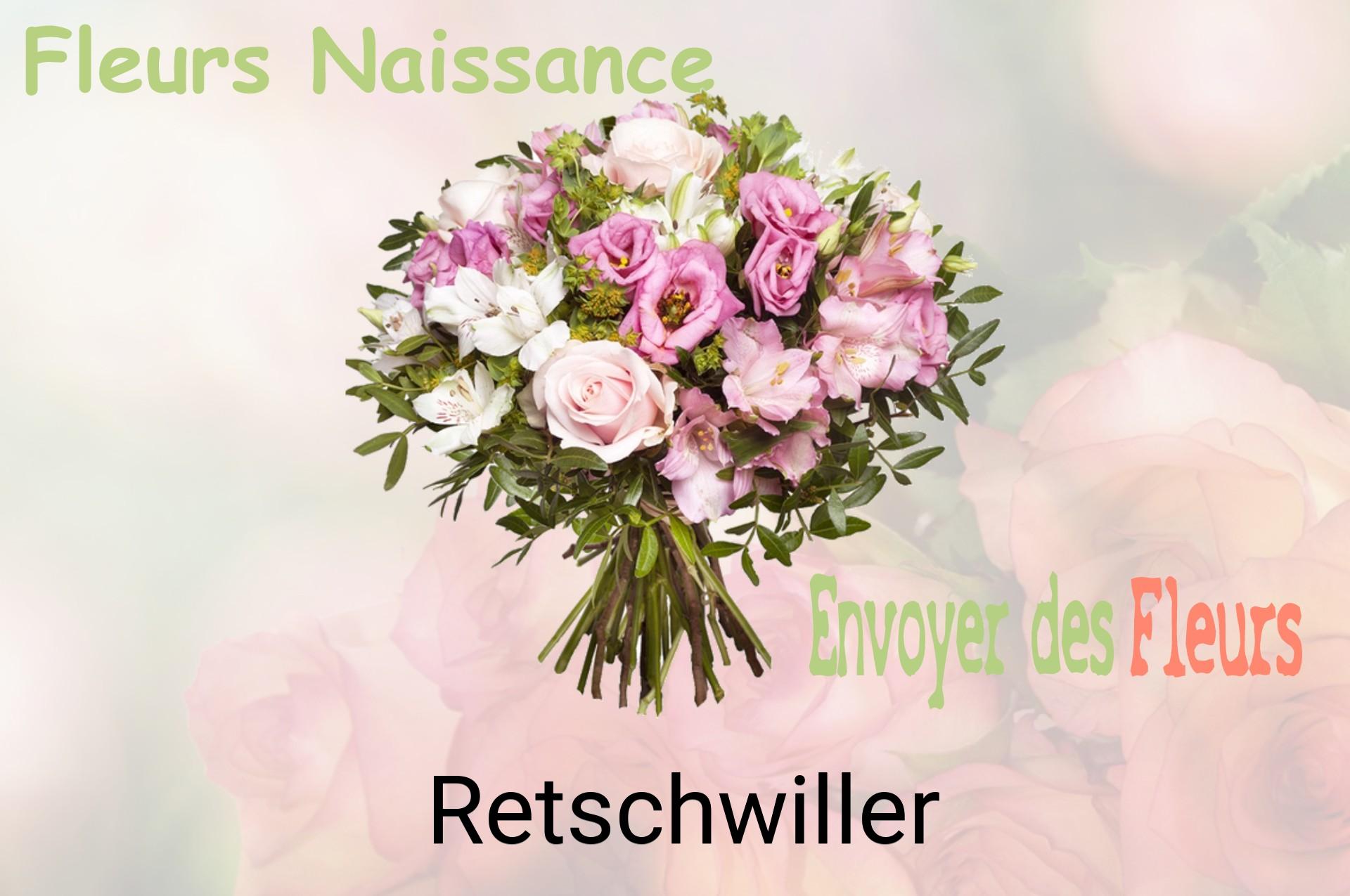 Bouquet de fleurs de naissance livré à Retschwiller